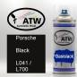 Preview: Porsche, Black, L041 / L700: 400ml Sprühdose, von ATW Autoteile West.